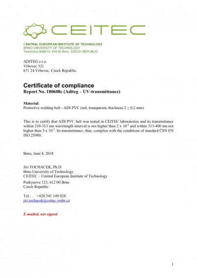 certificate-transmittance