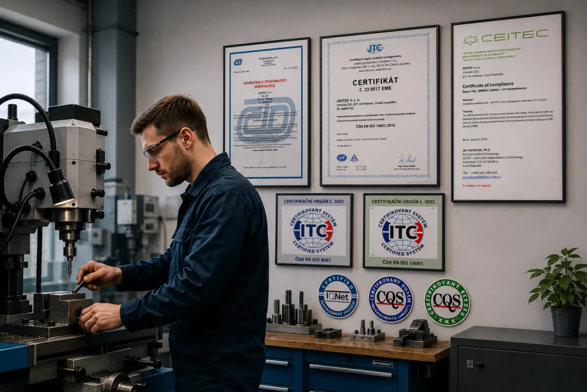 certifikáty Aditeg