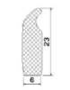 25026/EPDM65 Profil zárubní