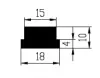 18x10/15x6mm CR 70 Sh - spárový 