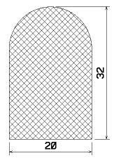 50430/EPDM65 D-profil