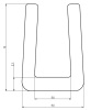 Profil  03,  13x9,6mm, PVC 65, ern