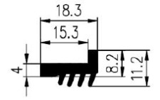 18,3x11,2mm EPDM 70 - spárový