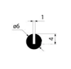 1302/1 PVC 61, Profil 6x1mm