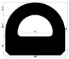 2393/EPDM65 D-profil