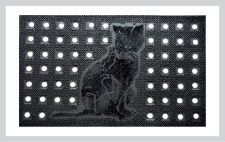 Rohožka před dveře 106 - ADI - kočka 450 x 750