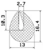 25701/EPDM65 Profil-U