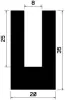 0851/EPDM65 Profil-U