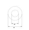 Profil Ø60x2mm, TPE 65, černá