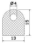 25555/PVC 65 deska D-profil