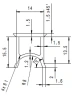 17/15,5x17/14x500mm, PVC 70, černá, drážka 14mm