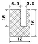 25077/PVC Profil-U