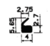 1695/EPDM65 Profil zárubní