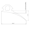 Profil 32,07x12,63, PVC 65, černá