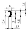 10,4/4,8x4,7mm EPDM 70